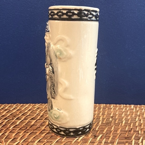 Vintage Orchids of Hawaii Flower Vase  Mug Retro Tiki Asian Japan 6.5" - Picture 2 of 6